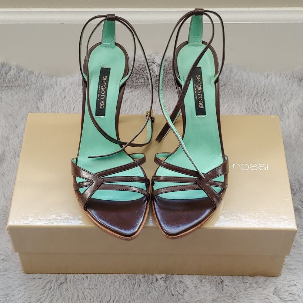 SERGIO ROSSI Platform Leather Heels